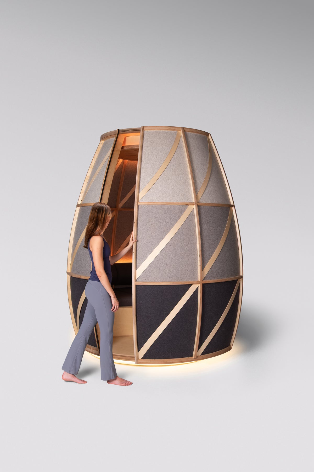 Meditating in the Iris pod