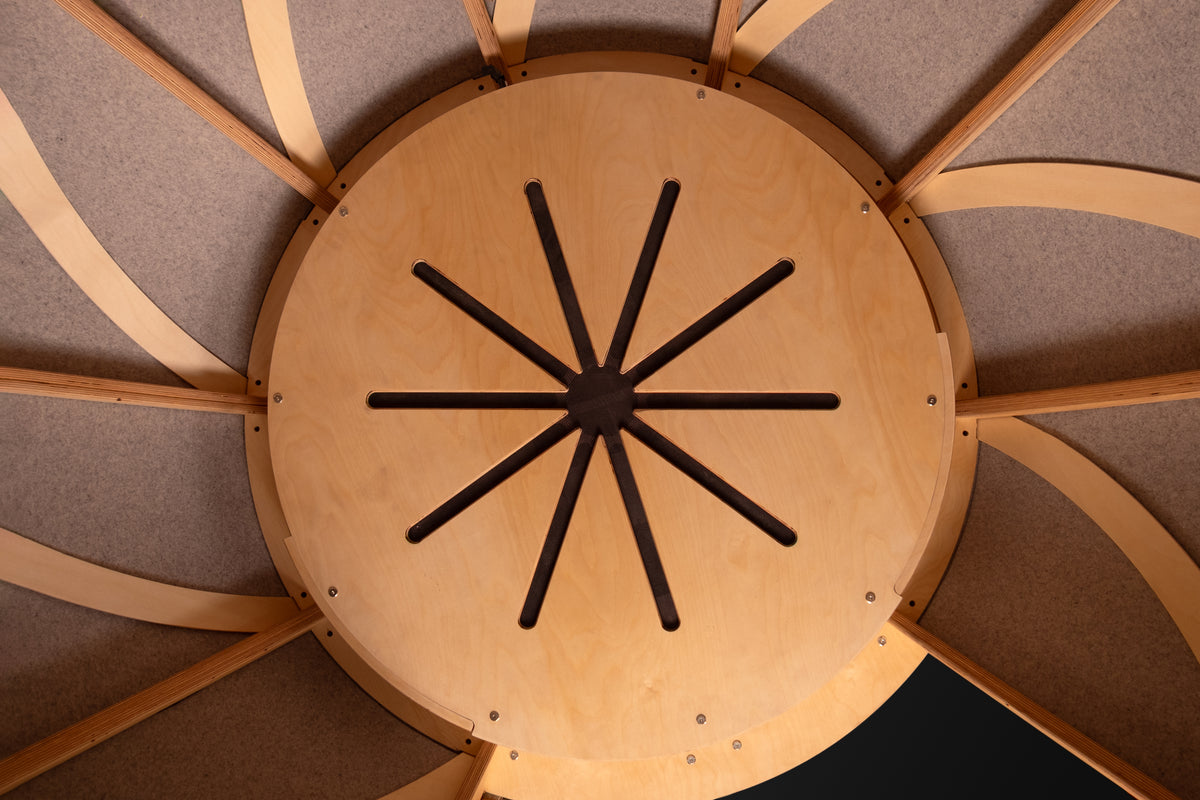 Iris meditation pod interior detail